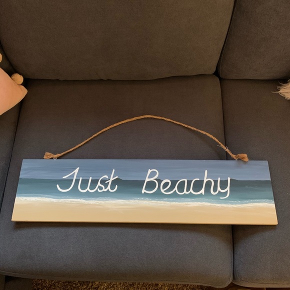 handmade Other - Cute Hand Painted Just Beachy Sign